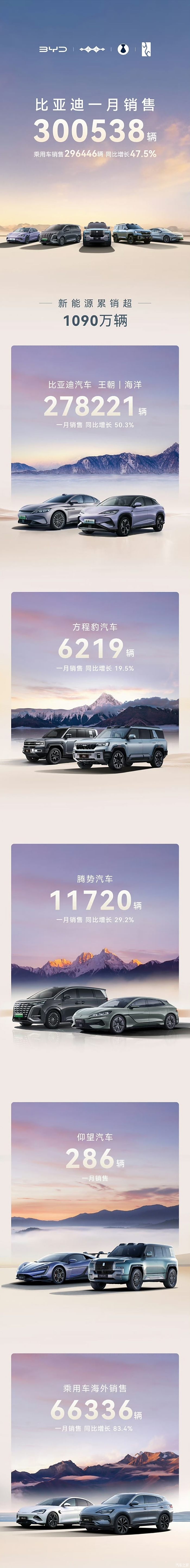 比亚迪1月出口6.6万辆！首超奇瑞夺得中国车企出口冠军